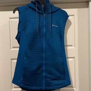 Columbia Teal Hooded Vest